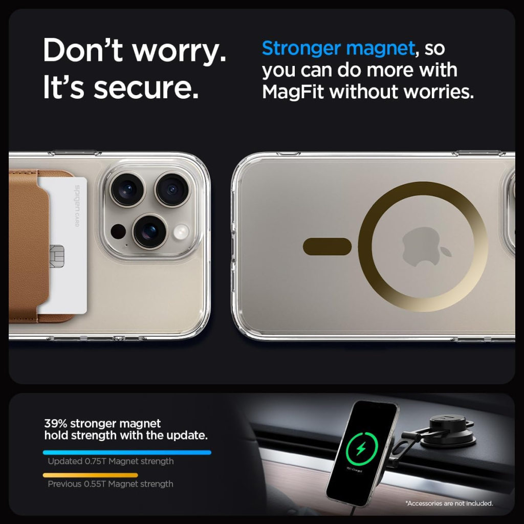 Чохол до мобільного телефона Spigen Apple iPhone 15 Pro Ultra Hybrid MagFit Gold (ACS06718) - зображення 6
