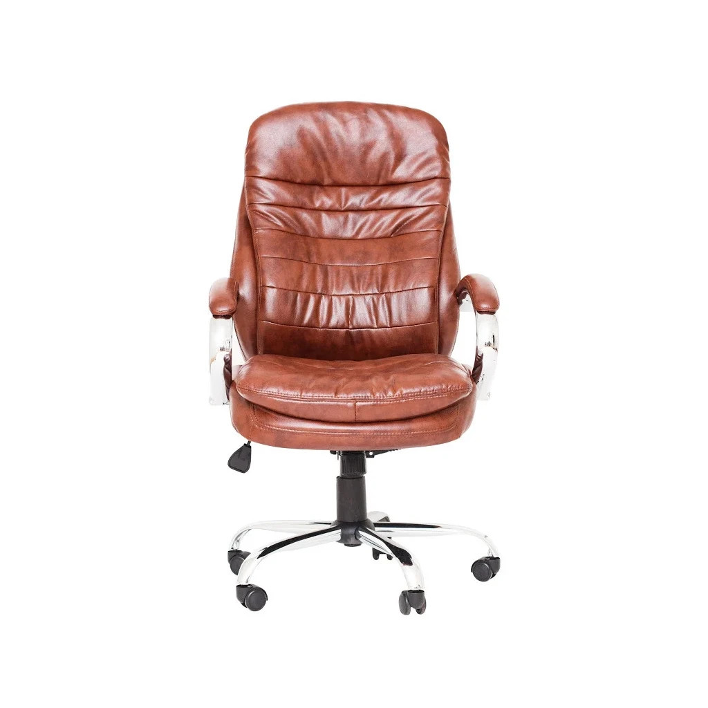Офісне крісло Richman Валенсия В хром к/з коричневий (IM0000021) - зображення 1