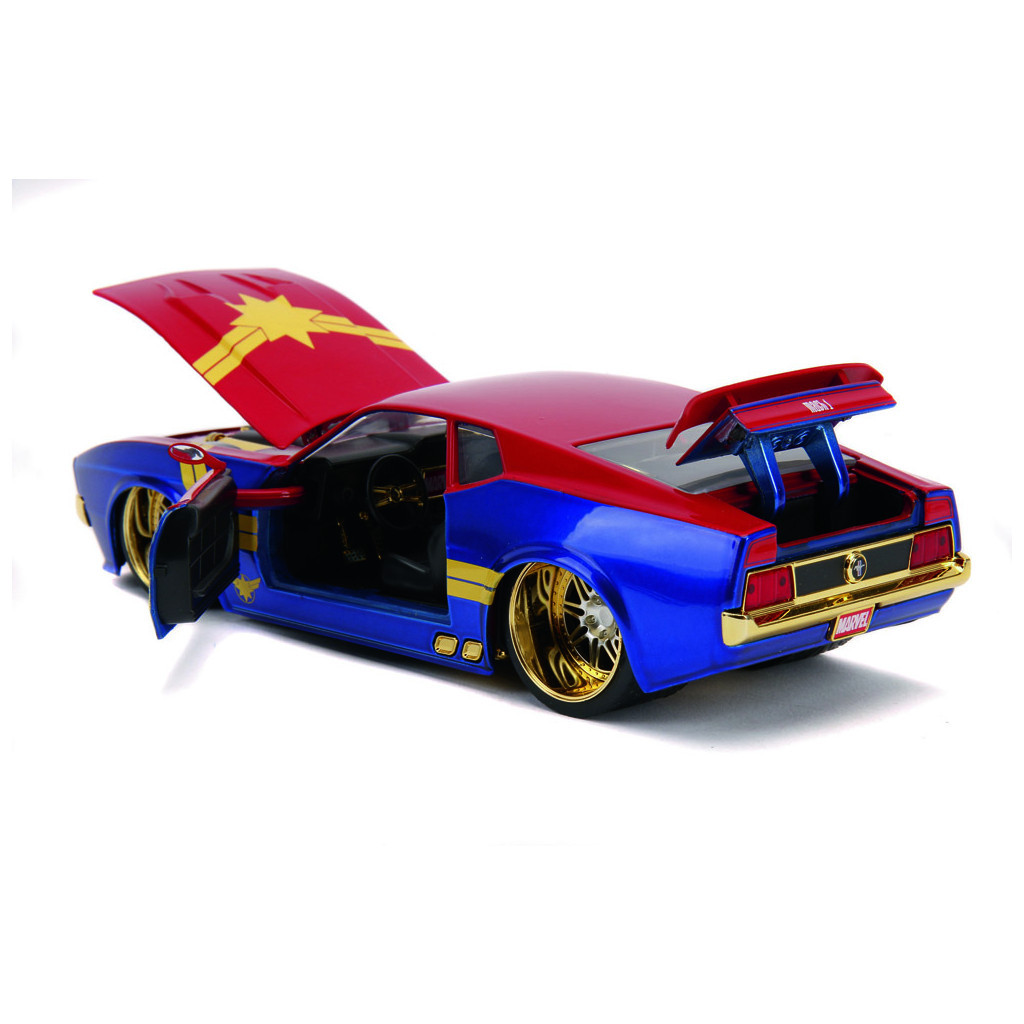 Машина Jada металева Марвел Форд Мустанг Мах 1973 з фігуркою Капітан Марвел 1:24 (253225009) - зображення 8