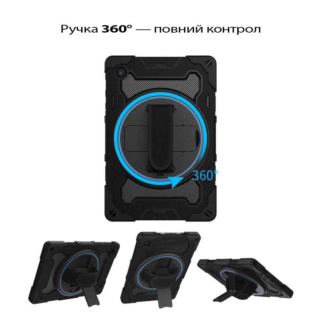 Чохол до планшета BeCover Horizontal handle Samsung Galaxy Tab A11 SM-X133/X135 8.7" Black (713940) - зображення 3