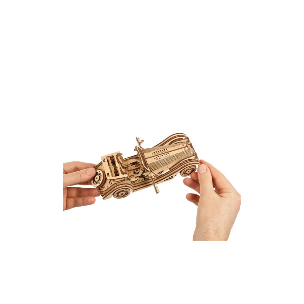 Конструктор Ugears механічний 3D Спорткар Спритна миша (70202) - зображення 7