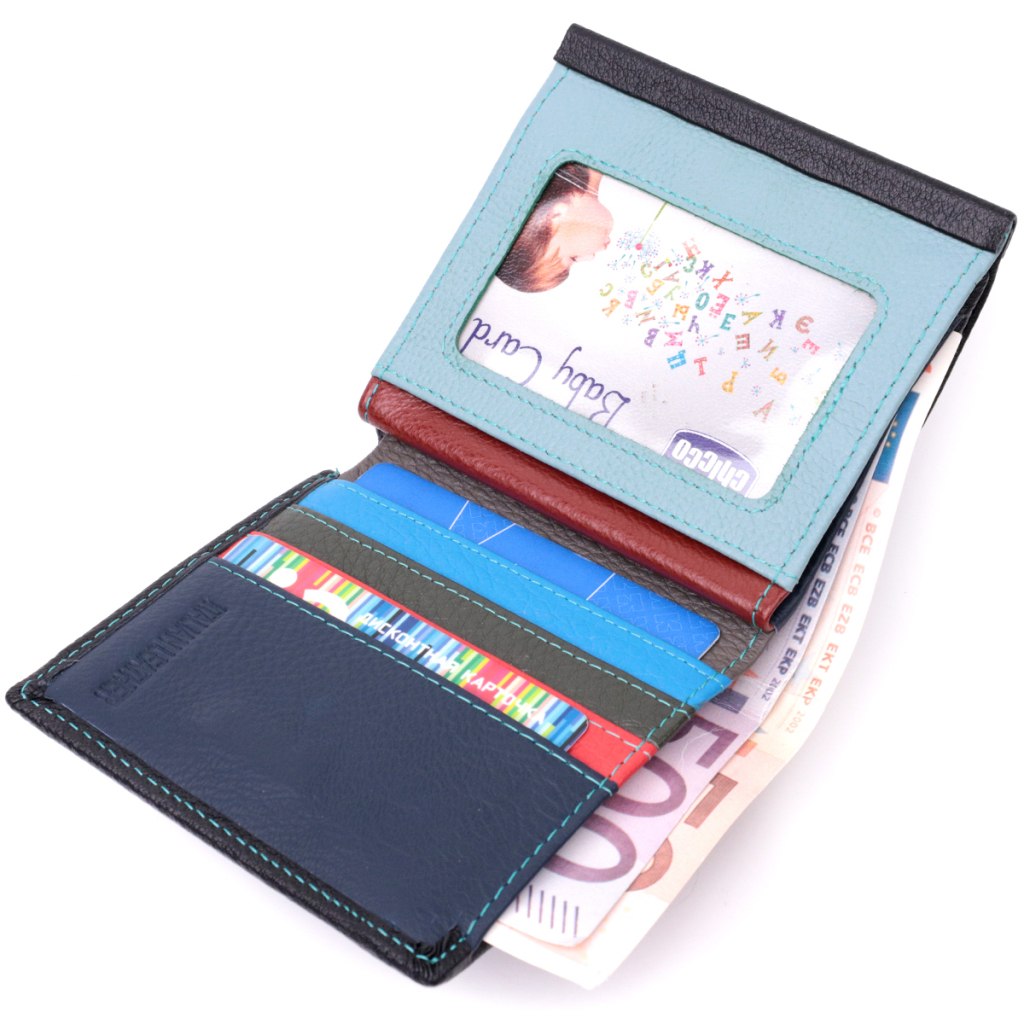 Гаманець ST Leather З натуральної шкіри Чорний (19500) - зображення 6