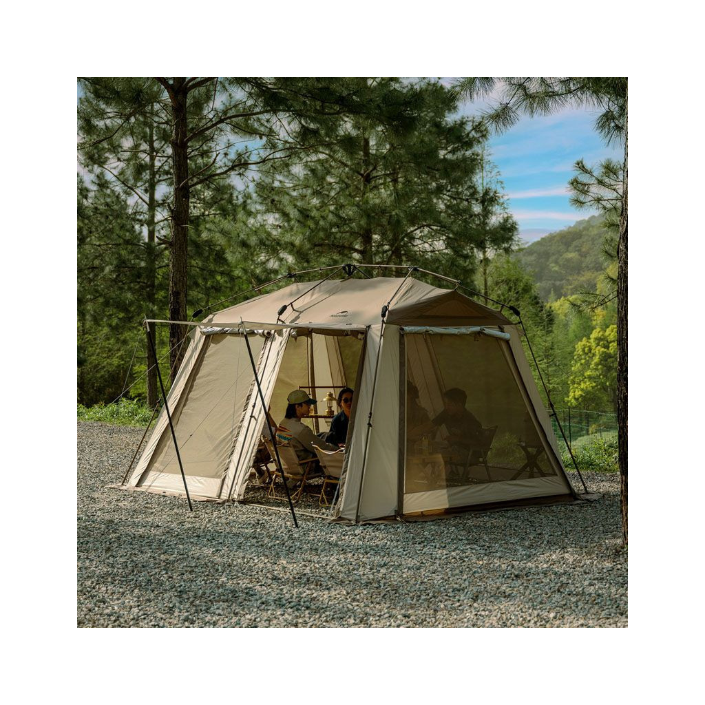 Тент Naturehike Village CNH23ZP12003, коричневий (6976023924668) - зображення 3