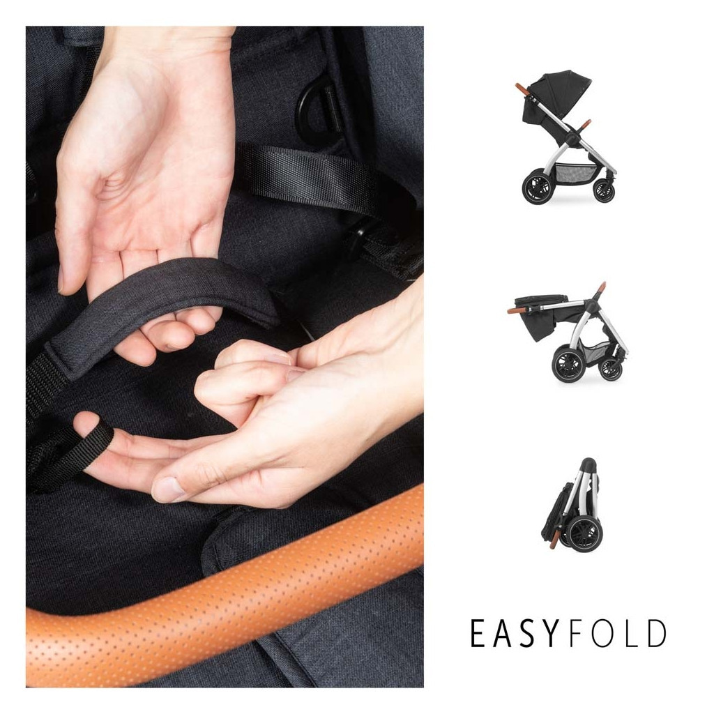 Коляска Hauck Uptown Melange Black (14827-3) - зображення 7