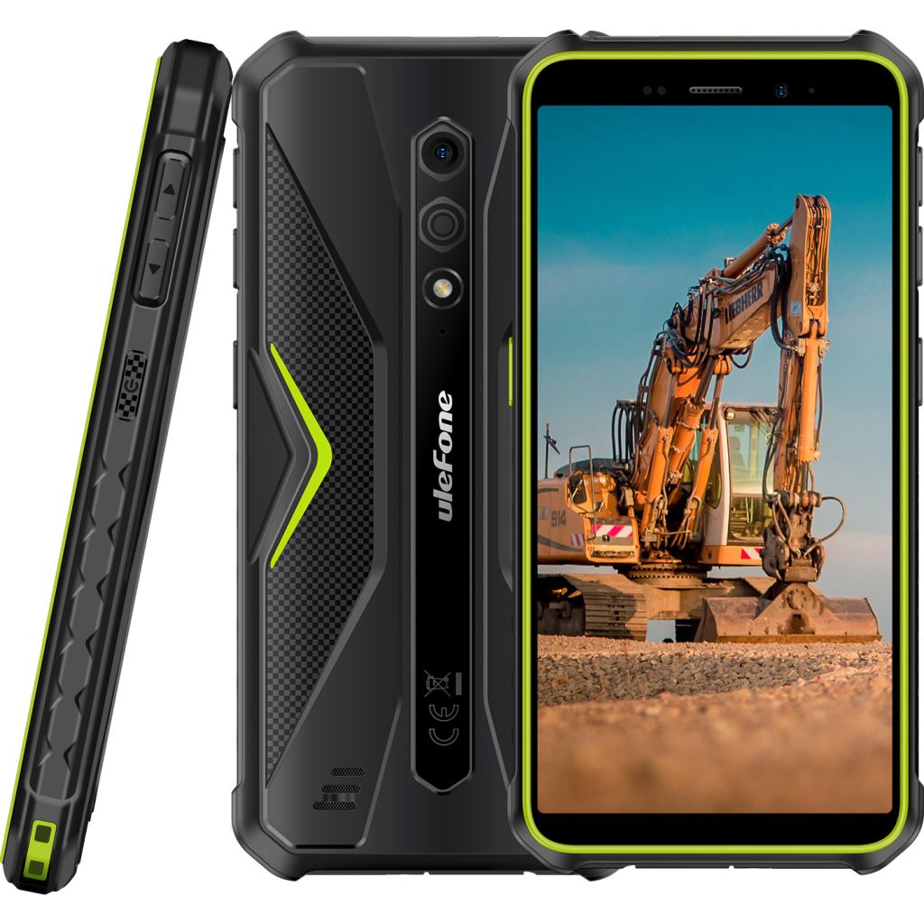 Мобільний телефон Ulefone Armor X12 3/32Gb Black Green (6937748735632) - зображення 5
