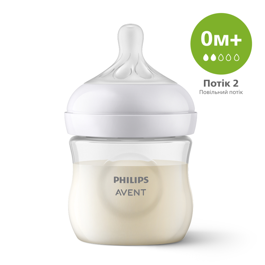 Пляшечка для годування Philips AVENT Natural Природний потік 125 мл (SCY900/01) - зображення 1