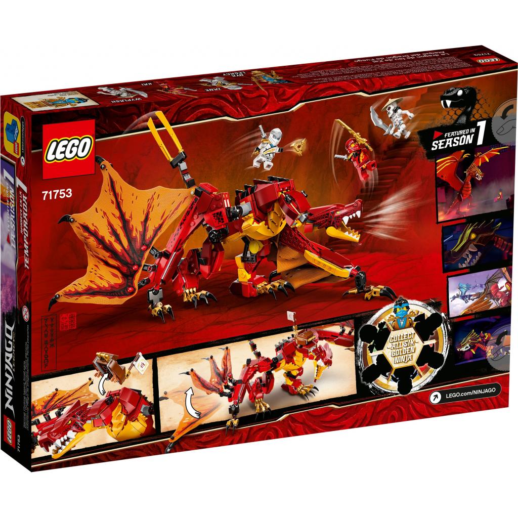 Конструктор LEGO Ninjago Атака вогняного дракона 563 деталі (71753) - зображення 8