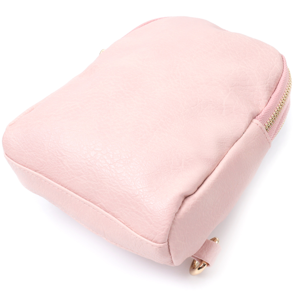 Сумка Vintage Маленька жіноча через плече з екошкіри Рожева (22782) - зображення 5