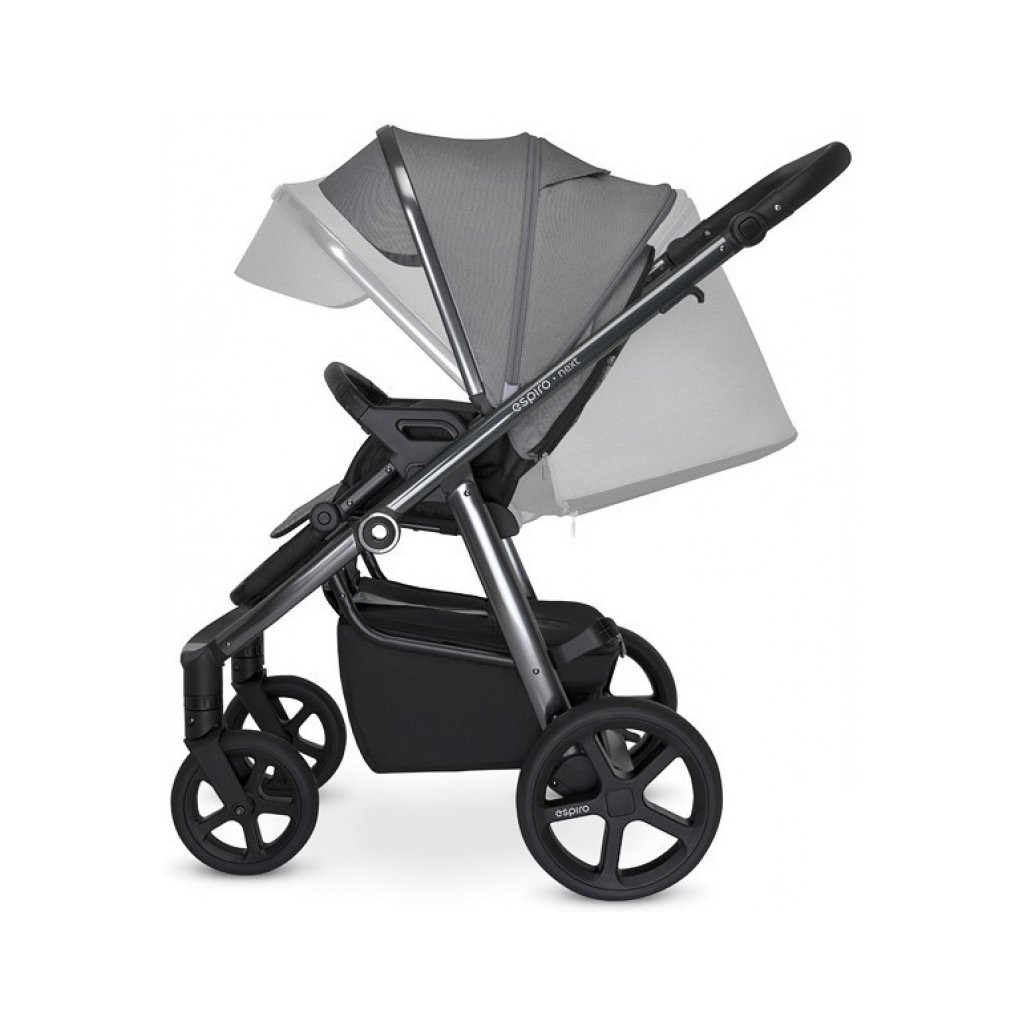 Коляска Espiro 2 в 1 Next Up 617 Chrome Graphite Moon (5906724204814) - зображення 9