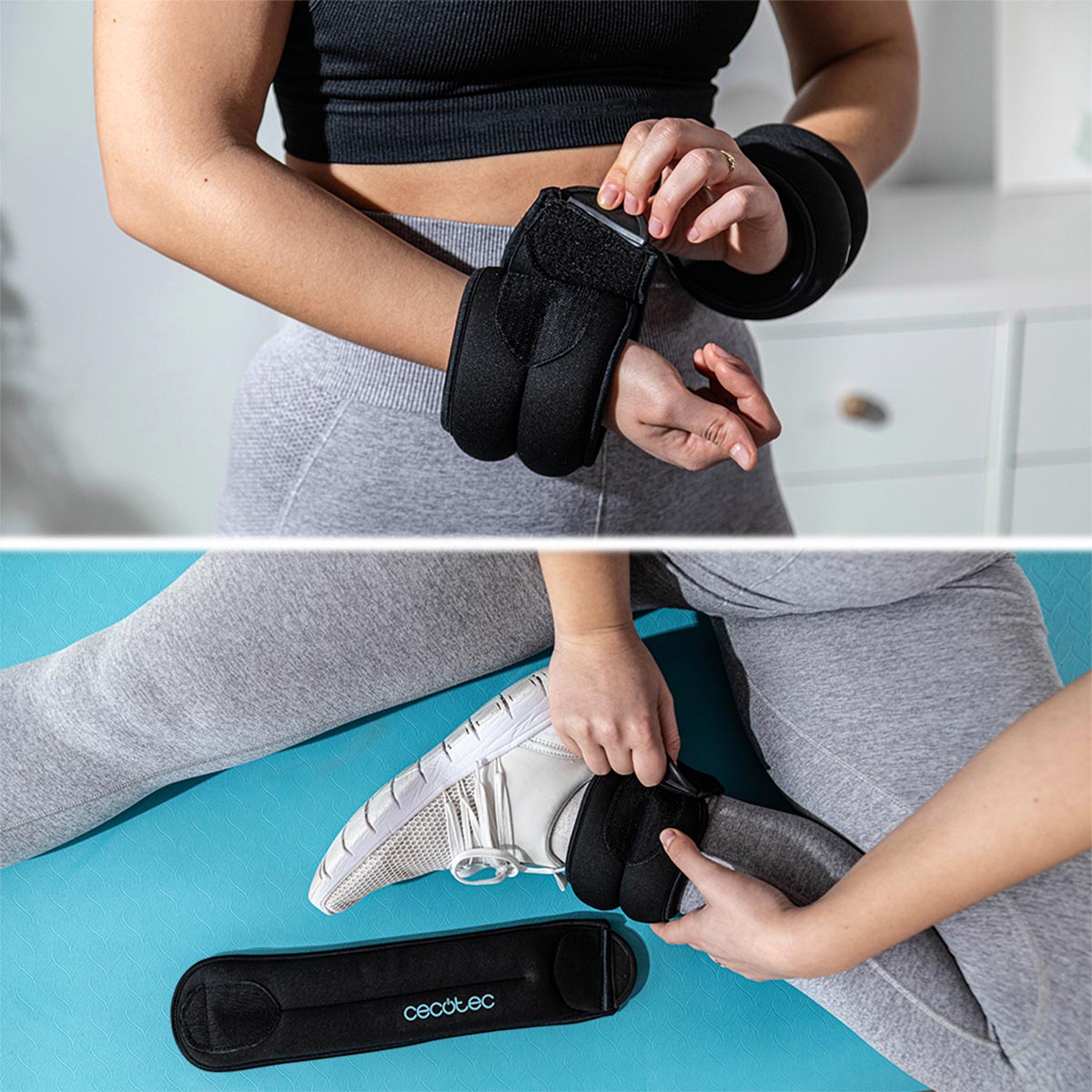 Обтяжувачі Cecotec Drumfit AnkleBell 2000 Neo (2шт по 2кг) (CCTC-07207) - зображення 7