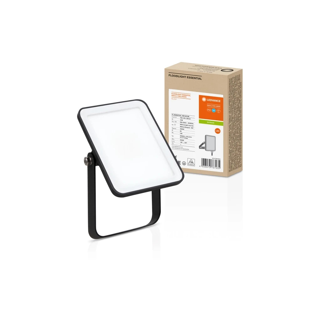 Прожектор LEDVANCE FL ESSENTIAL 10W 840 BK IP65 (4058075767935) - зображення 2