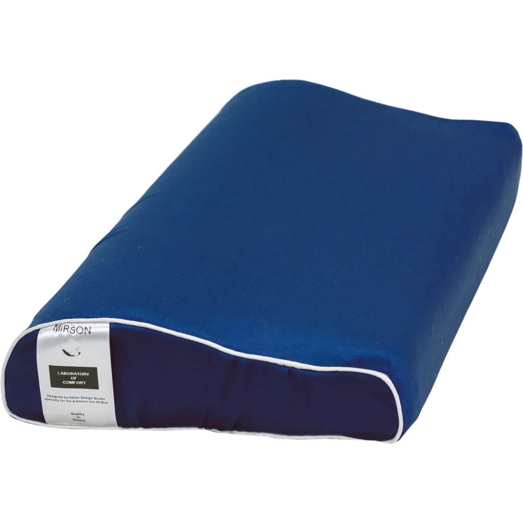 Подушка MirSon ортопедична 6118 Delicate satin Ocean Kiddy Boy 50х29х5/8 (2200003262728) - изображение 1