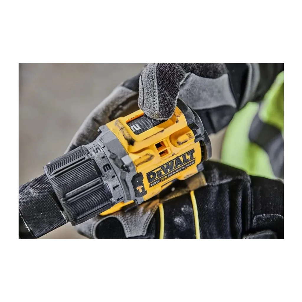 Шуруповерт DeWALT XR Li-Ion PowerStack 90 Нм, 18V 2x1.7Ah, кейс TSTAK (DCD805E2T) - зображення 4