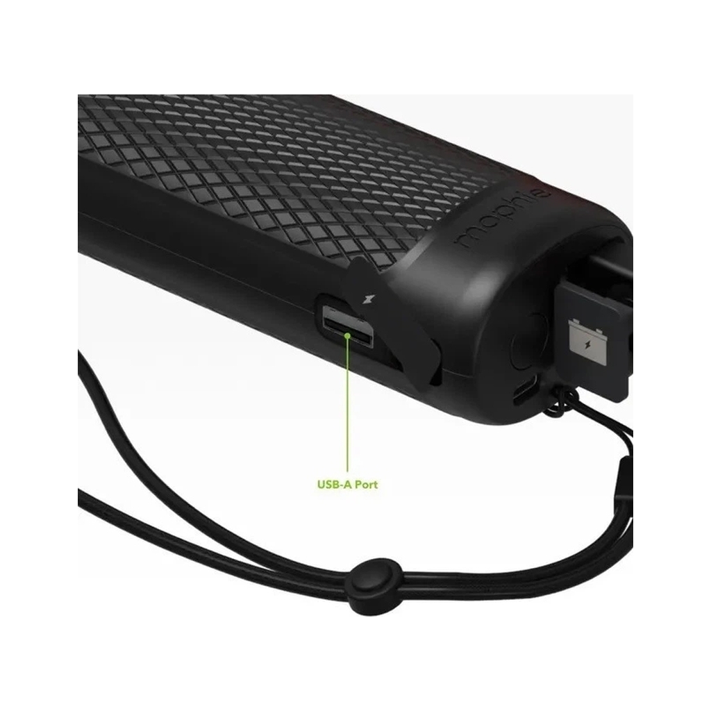 Пуско зарядний пристрій Mophie 9900mAh 2A, бустер 400A, вбудований ліхтарик 450lm, Black (53046) - зображення 5