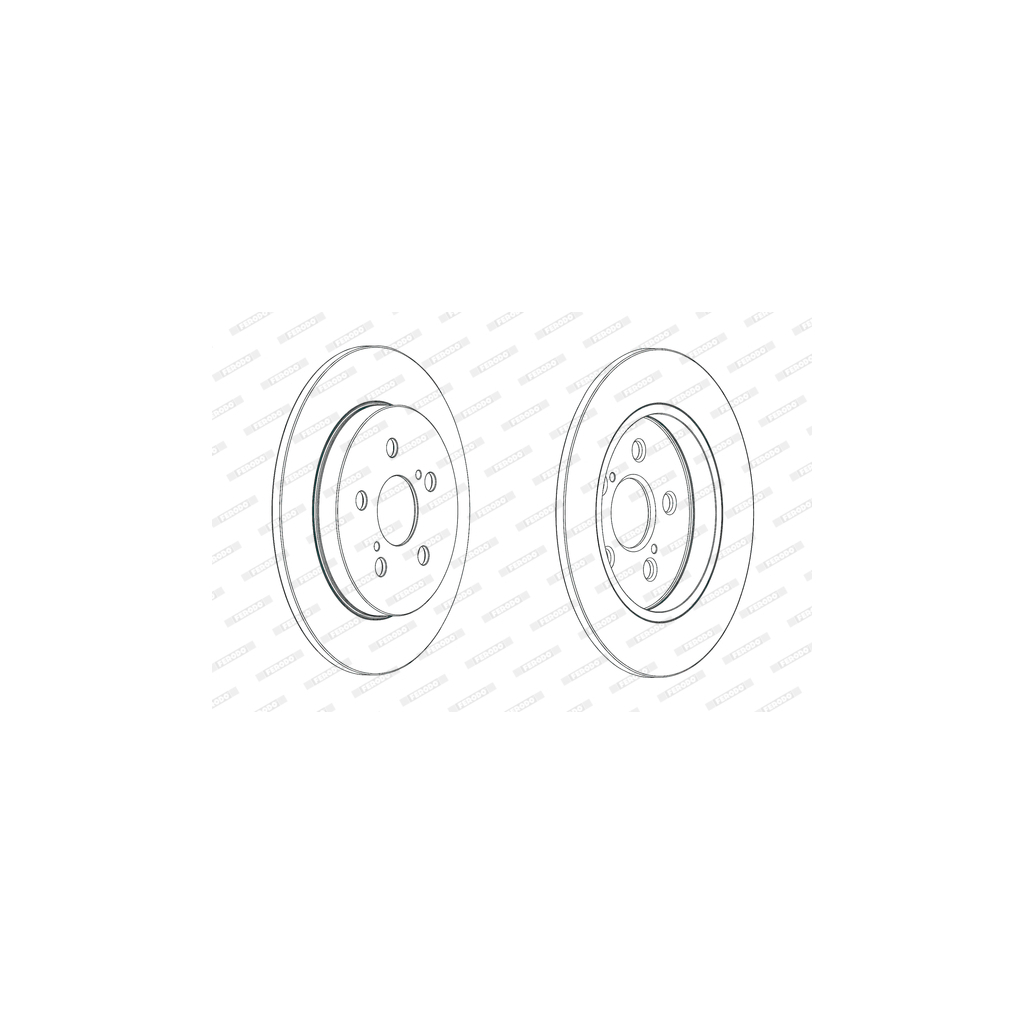 Гальмівний диск FERODO DDF1875C - зображення 1