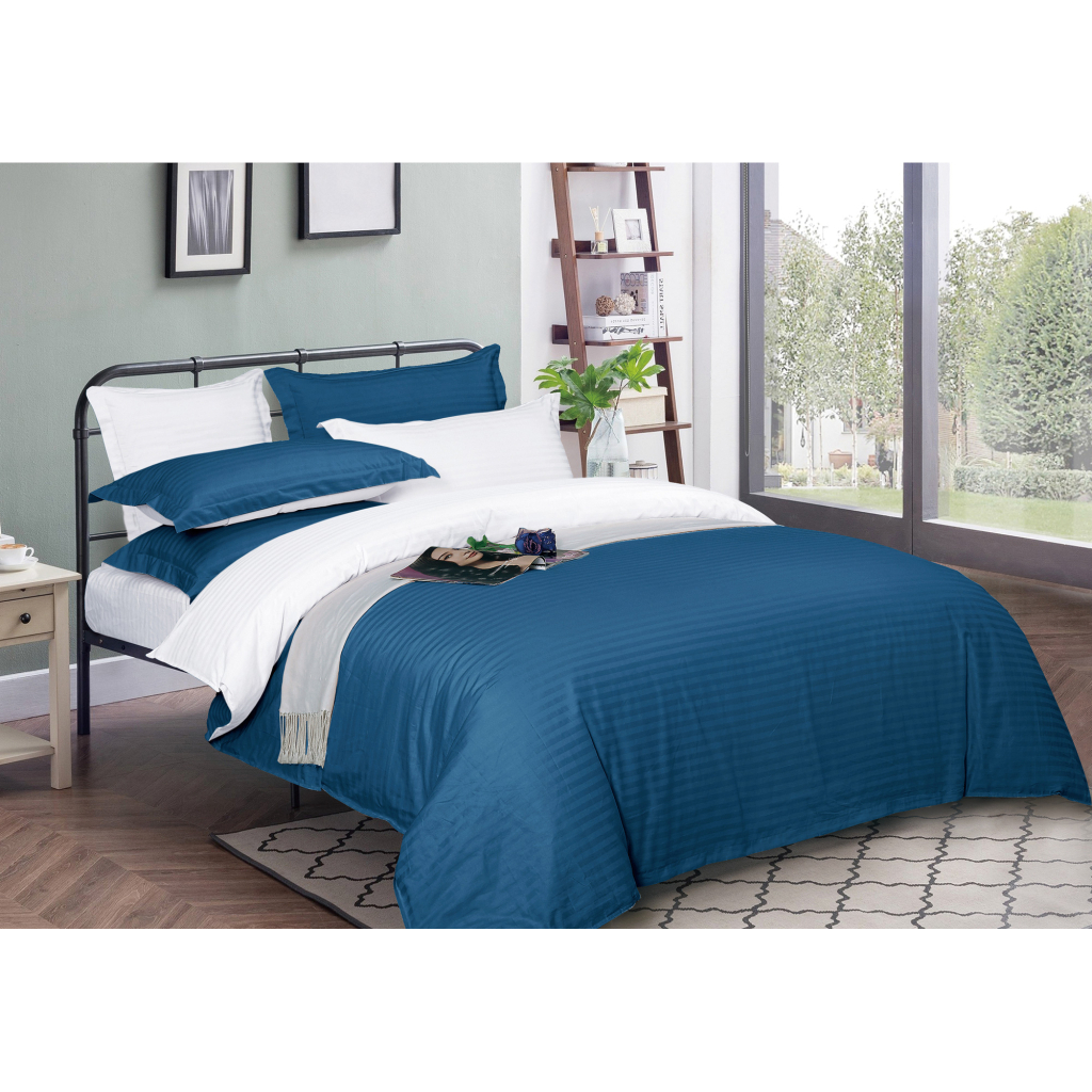 Підковдра MirSon Satin Stripe 30-0019 + 30-0001 Fatima 175х210 см (2200005264638) - зображення 1