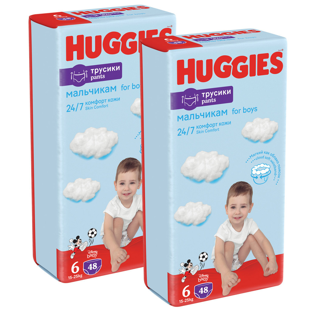 Підгузки Huggies Pants 6 (15-25 кг) для хлопчиків 96 шт (5029054237489) - зображення 2
