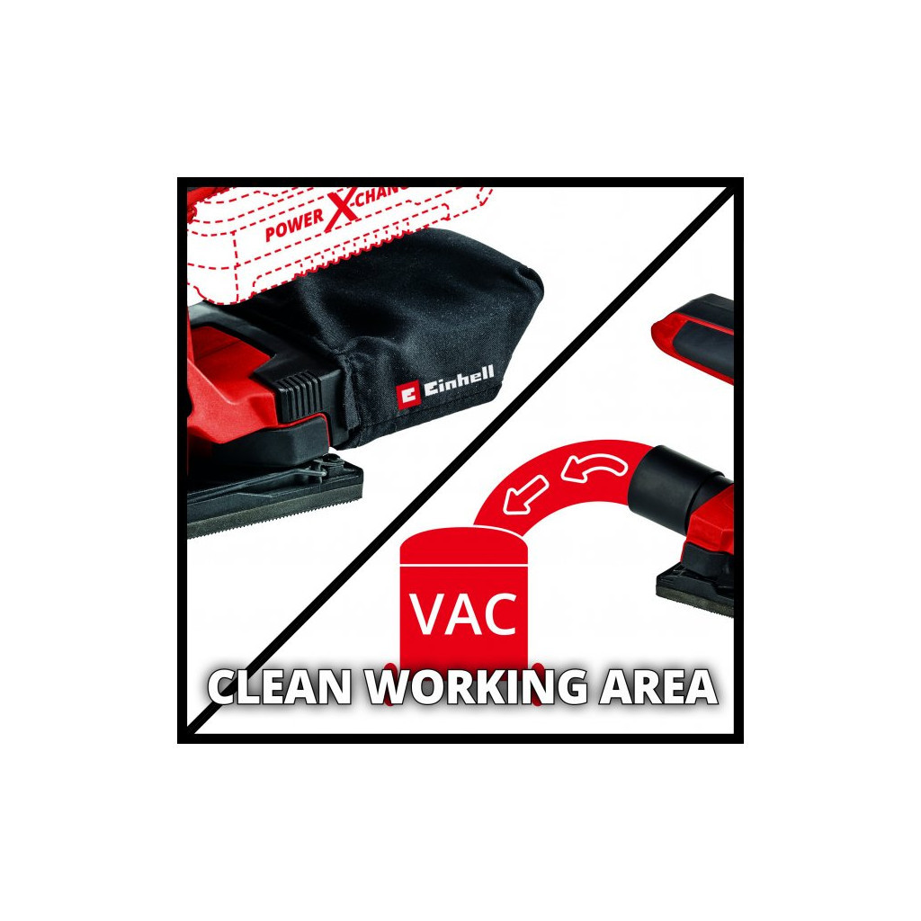 Шліфувальна машина Einhell TC-OS 18/187 Li-Solo (без АКБ та ЗП) (4460725) - зображення 4