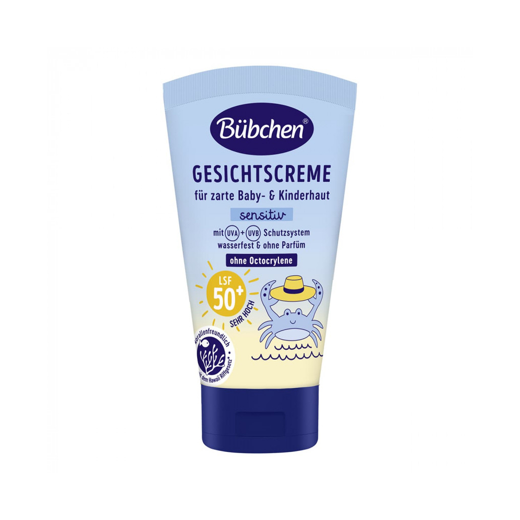Дитячий крем Bubchen Sensitive для обличчя Sensitive SPF 50+ 50 мл (3101073) - зображення 1