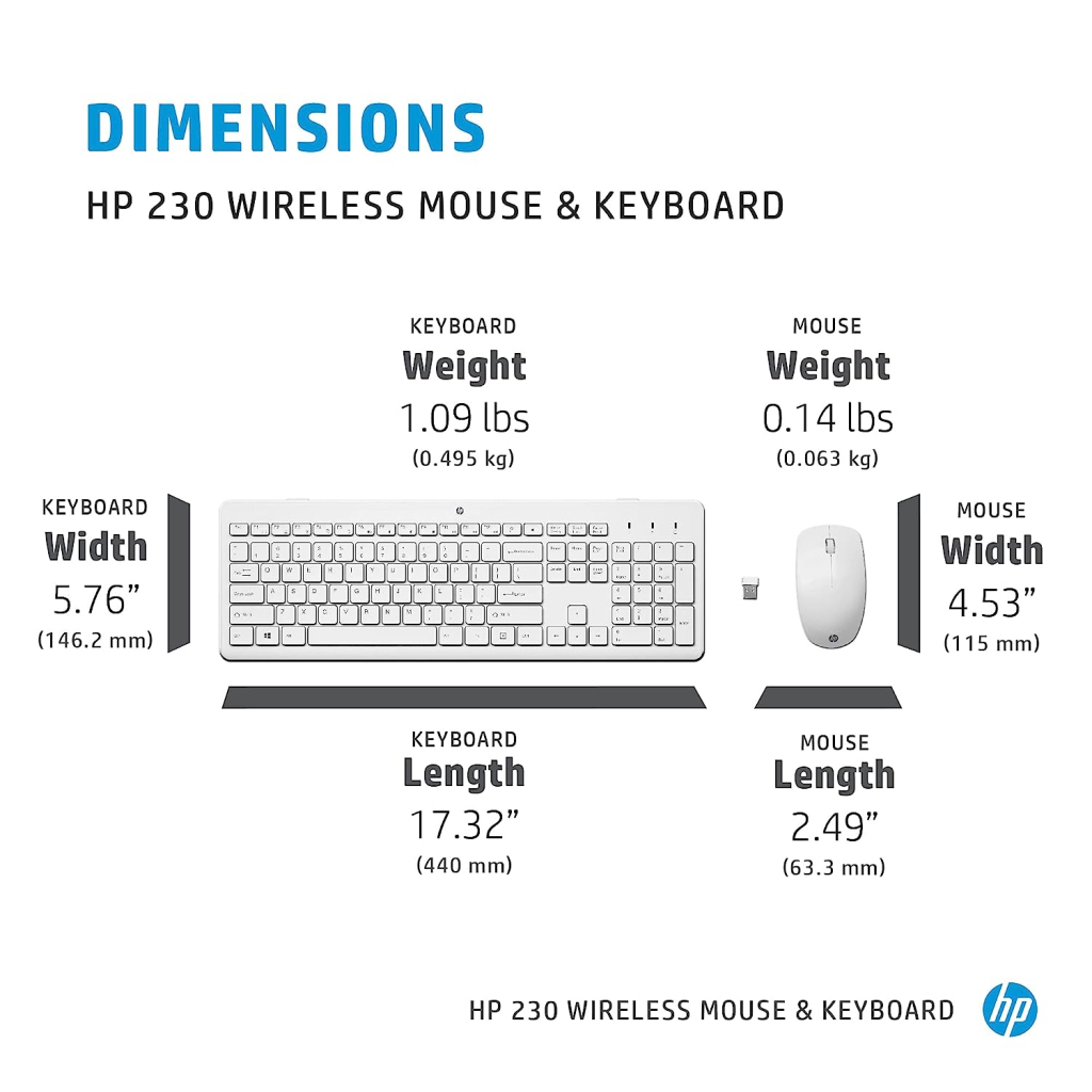 Комплект HP 230 Wireless UA White (3L1F0AA) - зображення 2