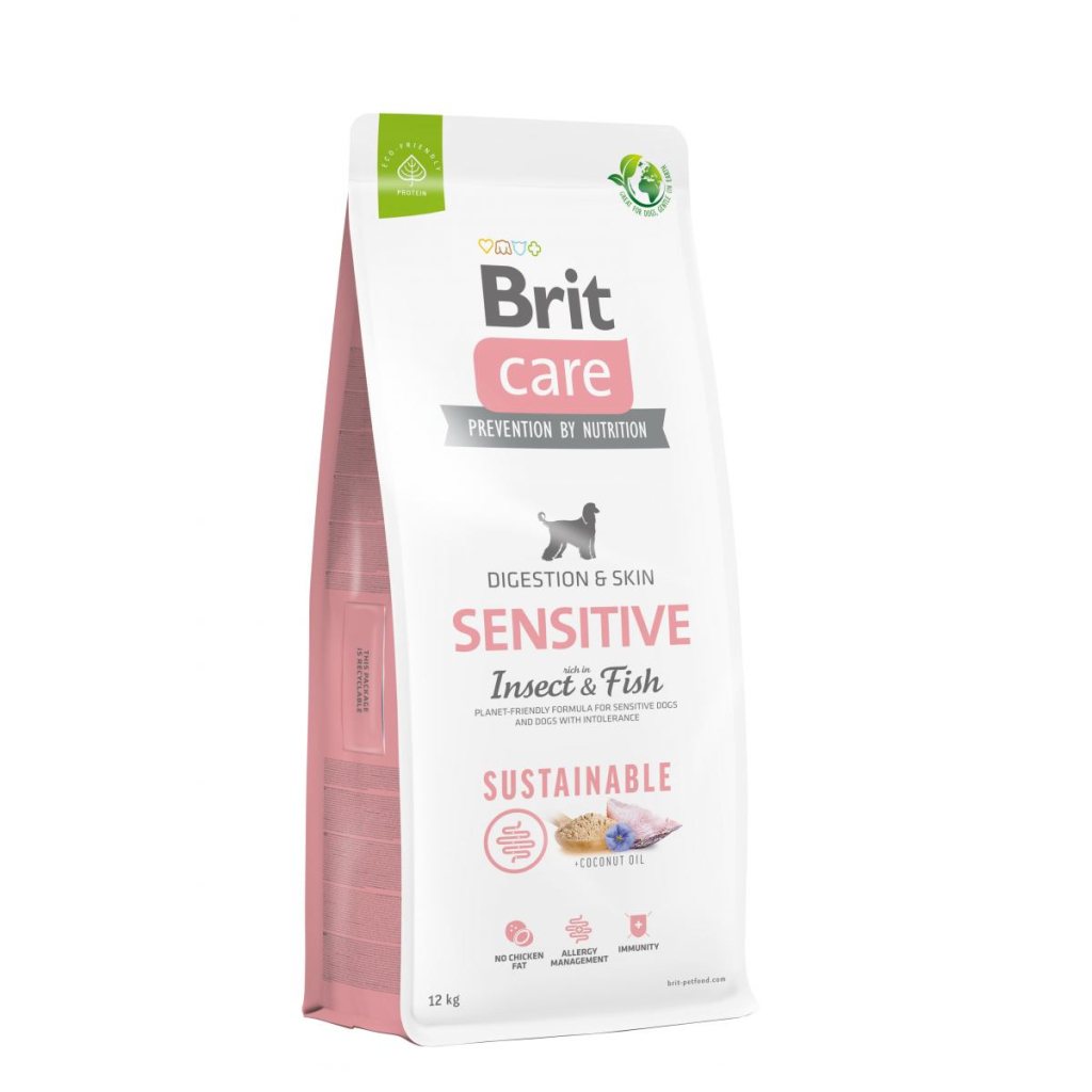 Сухий корм для собак Brit Care Dog Sustainable Sensitive Insect and Fish 12 кг (8595602559190) - зображення 1