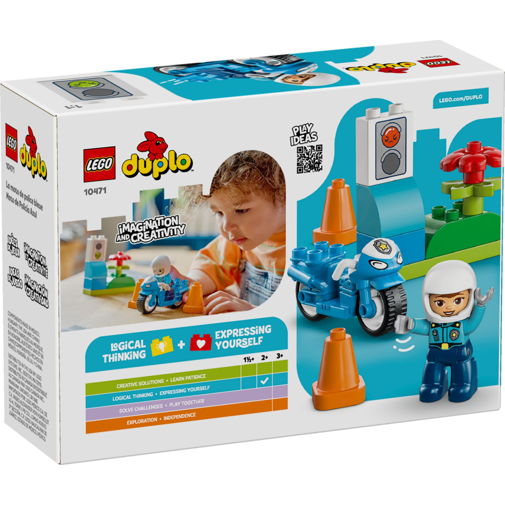 Конструктор LEGO DUPLO Town Синій поліцейський мотоцикл (10471) - зображення 6