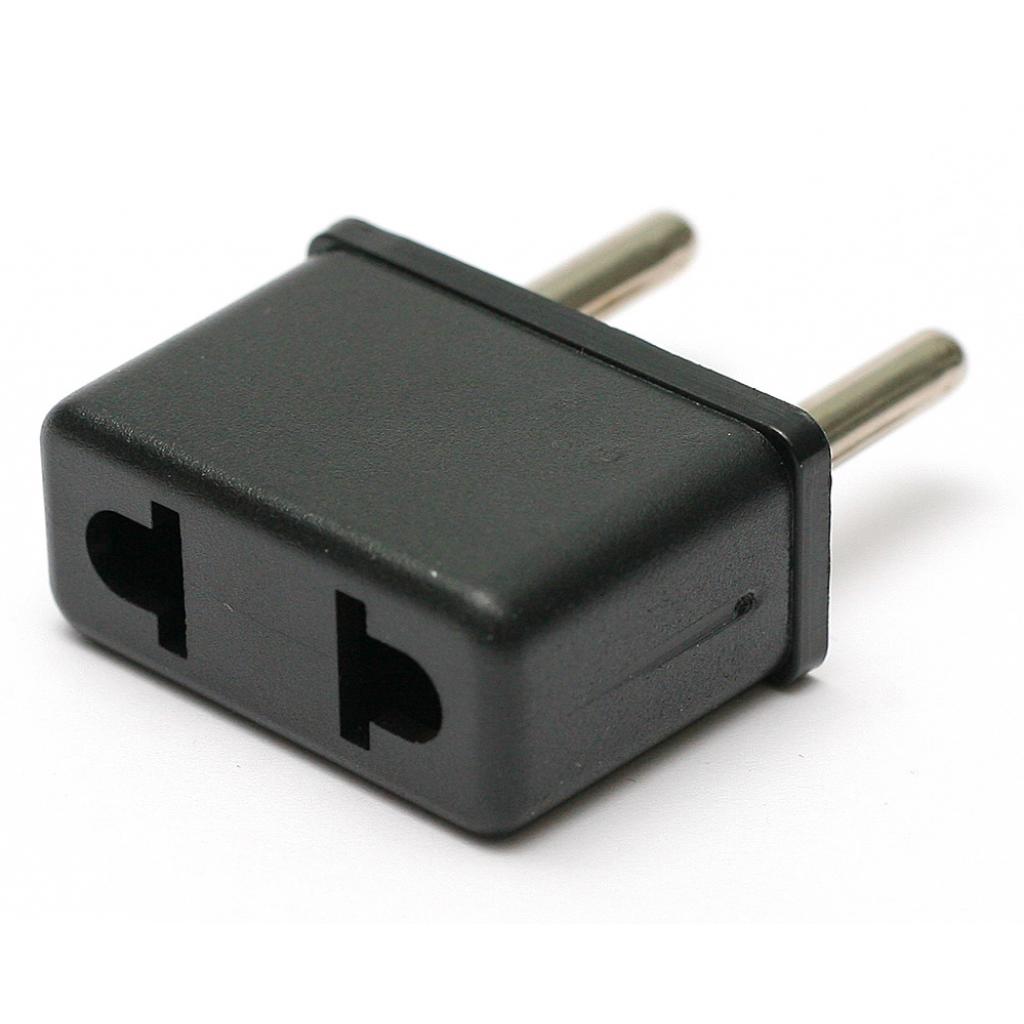 Перехідник PowerPlant мережевий 220В EU/US чорний (DV00DV0022) - зображення 1