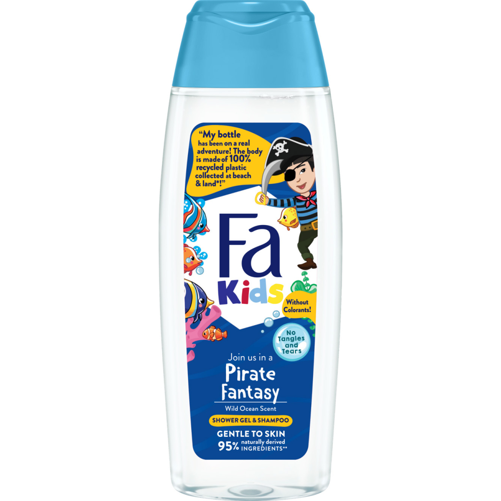 Дитячий гель для душу Fa Kids Хоробрий пірат для хлопчиків 250 мл (9000100662468) - зображення 4