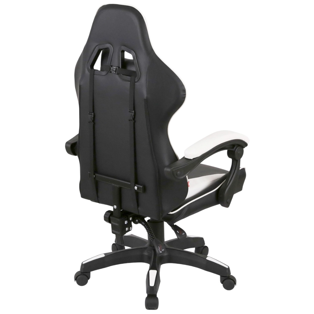 Крісло ігрове Аклас Бешкет ANF підліткове Білий (PU-чорний/білий) (00160336) - зображення 4