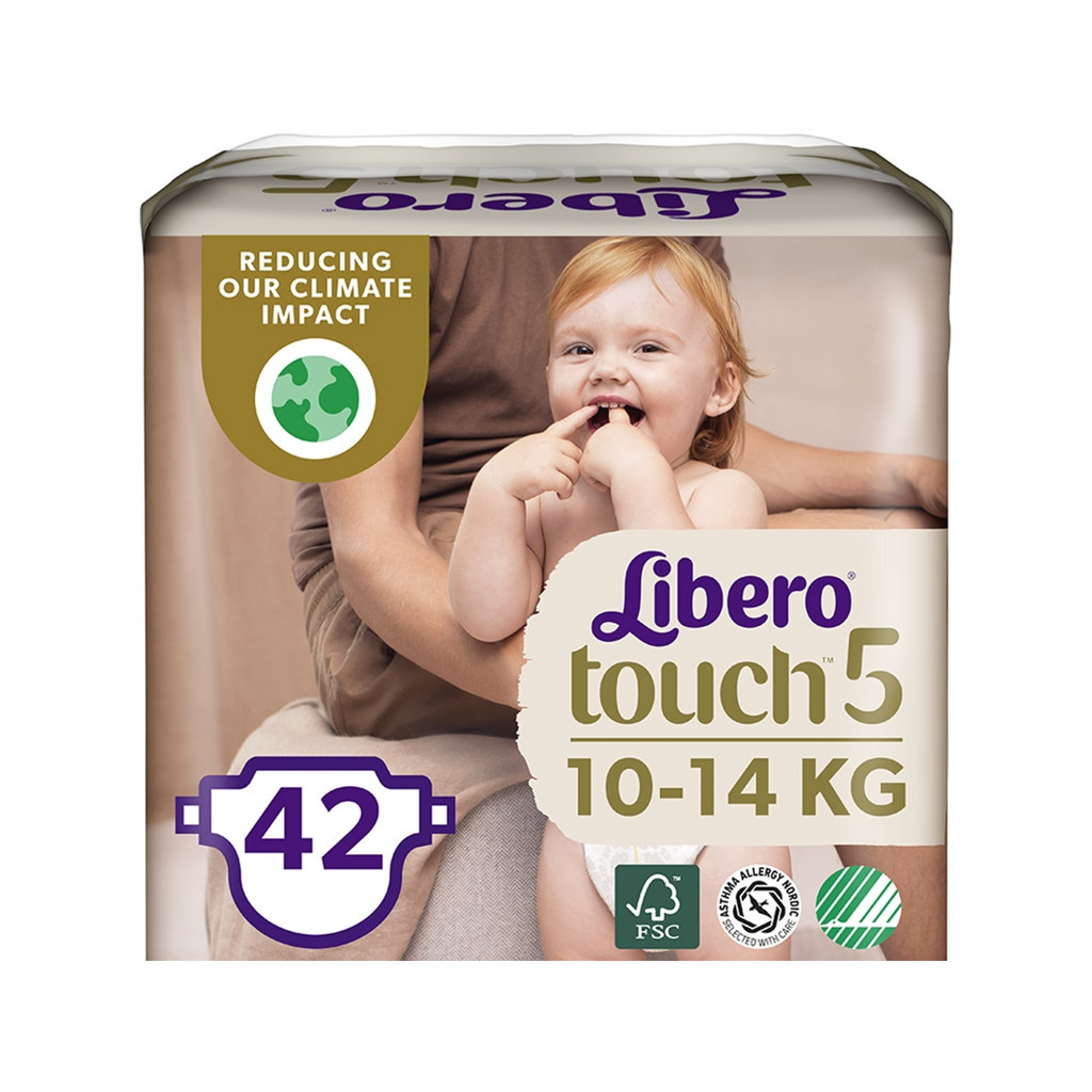 Підгузки Libero Touch 5 10-14 кг 42 шт. (7322541070971) - зображення 1