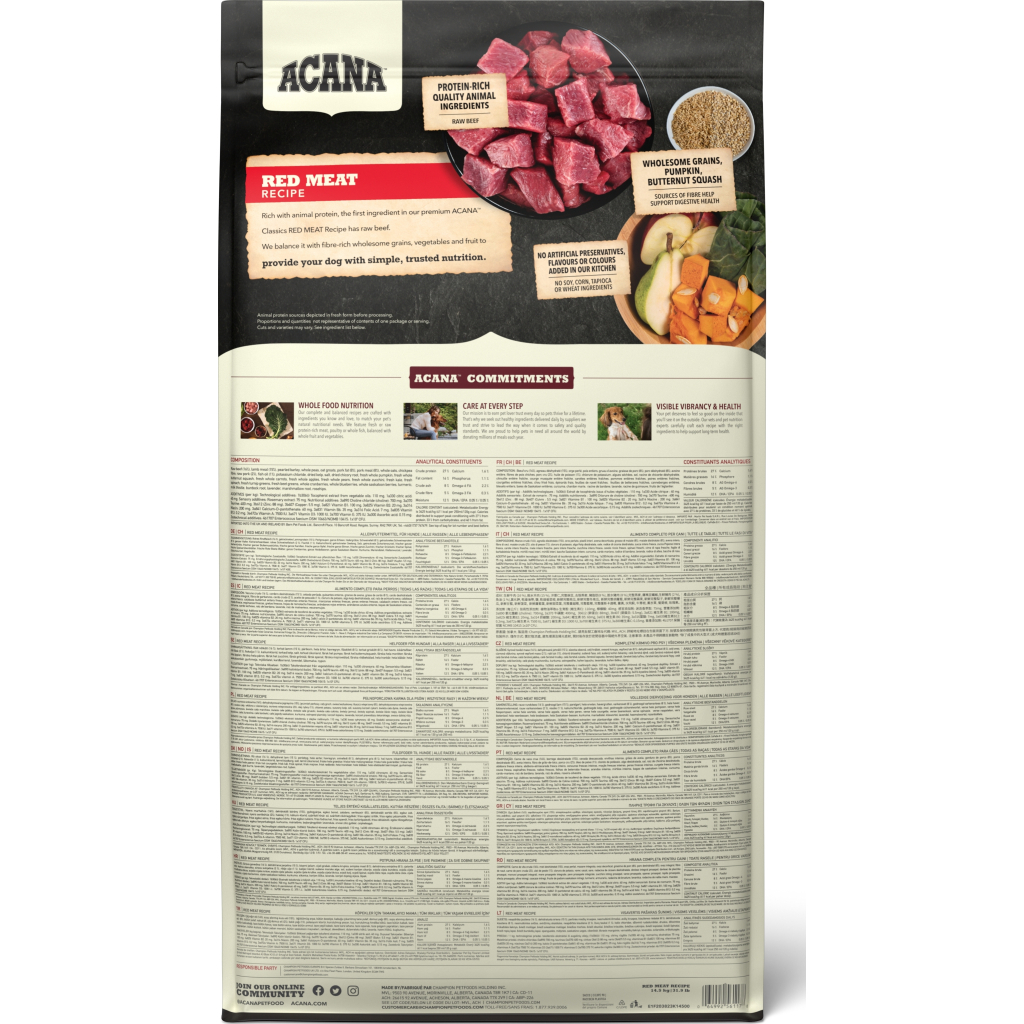 Сухий корм для собак ACANA Red Meat Recipe 17 кг (0064992561178) - зображення 4