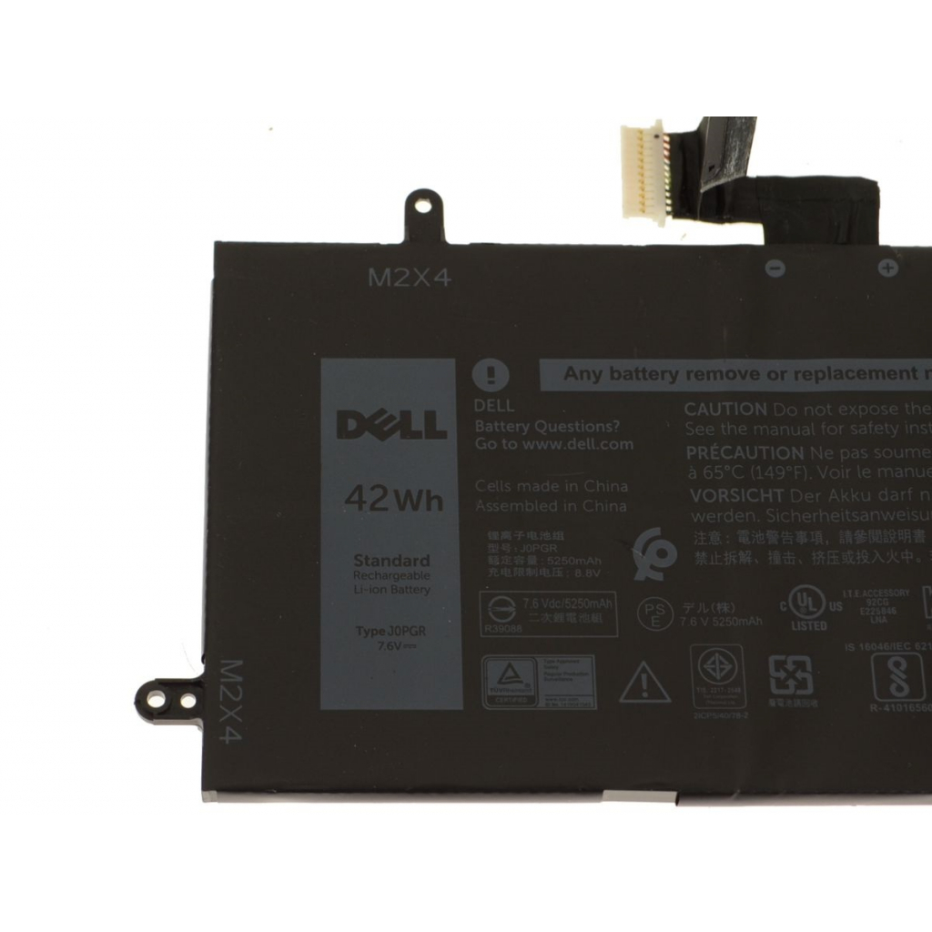 Акумулятор до ноутбука Dell Latitude 5285 J0PGR, 42Wh (5250mAh), 4cell, 7.6V, Li-ion (A47681) - зображення 2