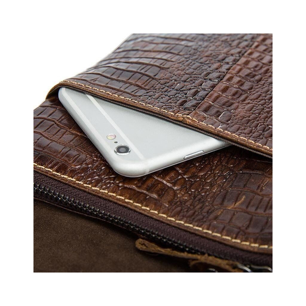 Сумка Vintage Коричнева (20038) - зображення 8