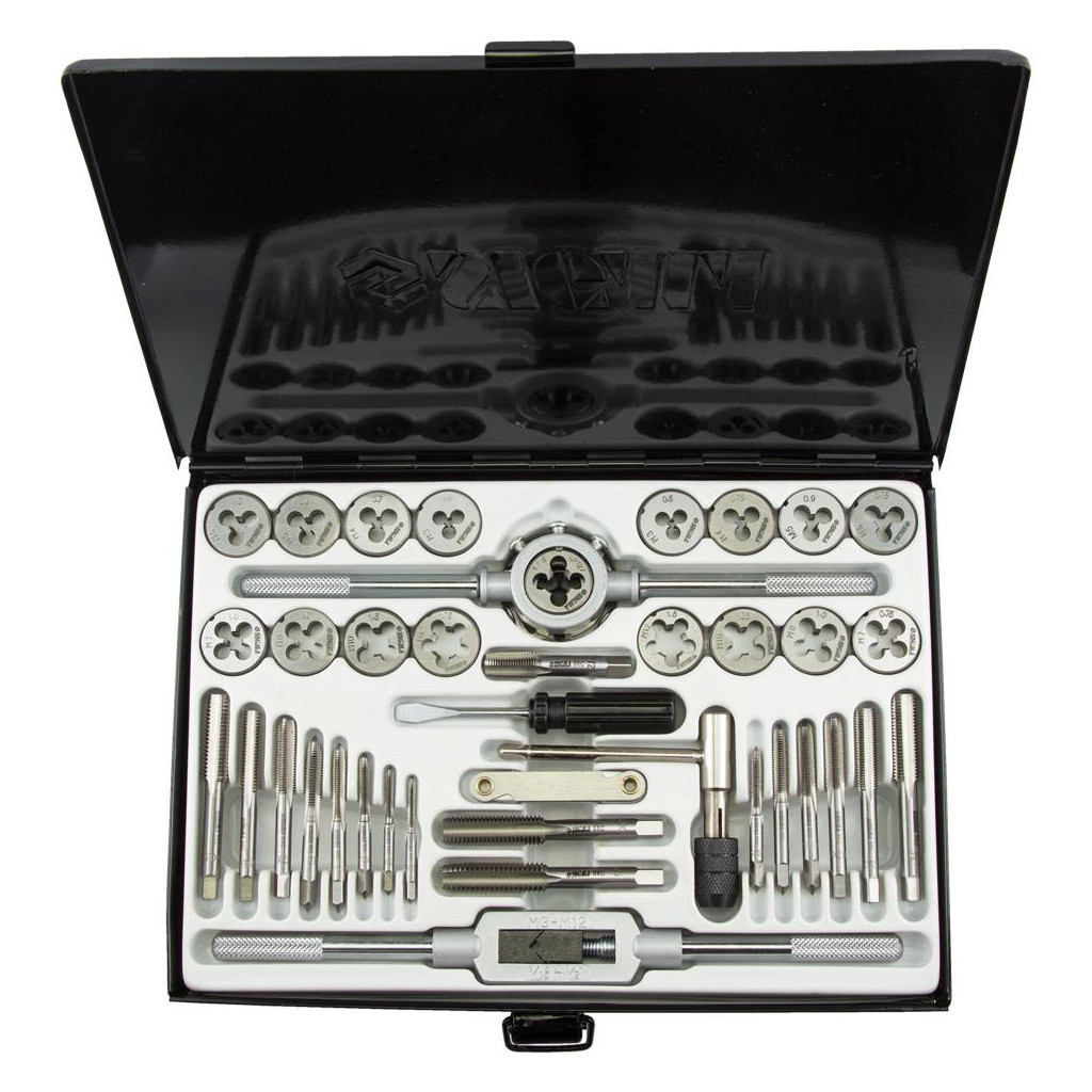 Набір мітчиків і плашок Sigma 40 предм., металевий кейс (1643251) - зображення 2