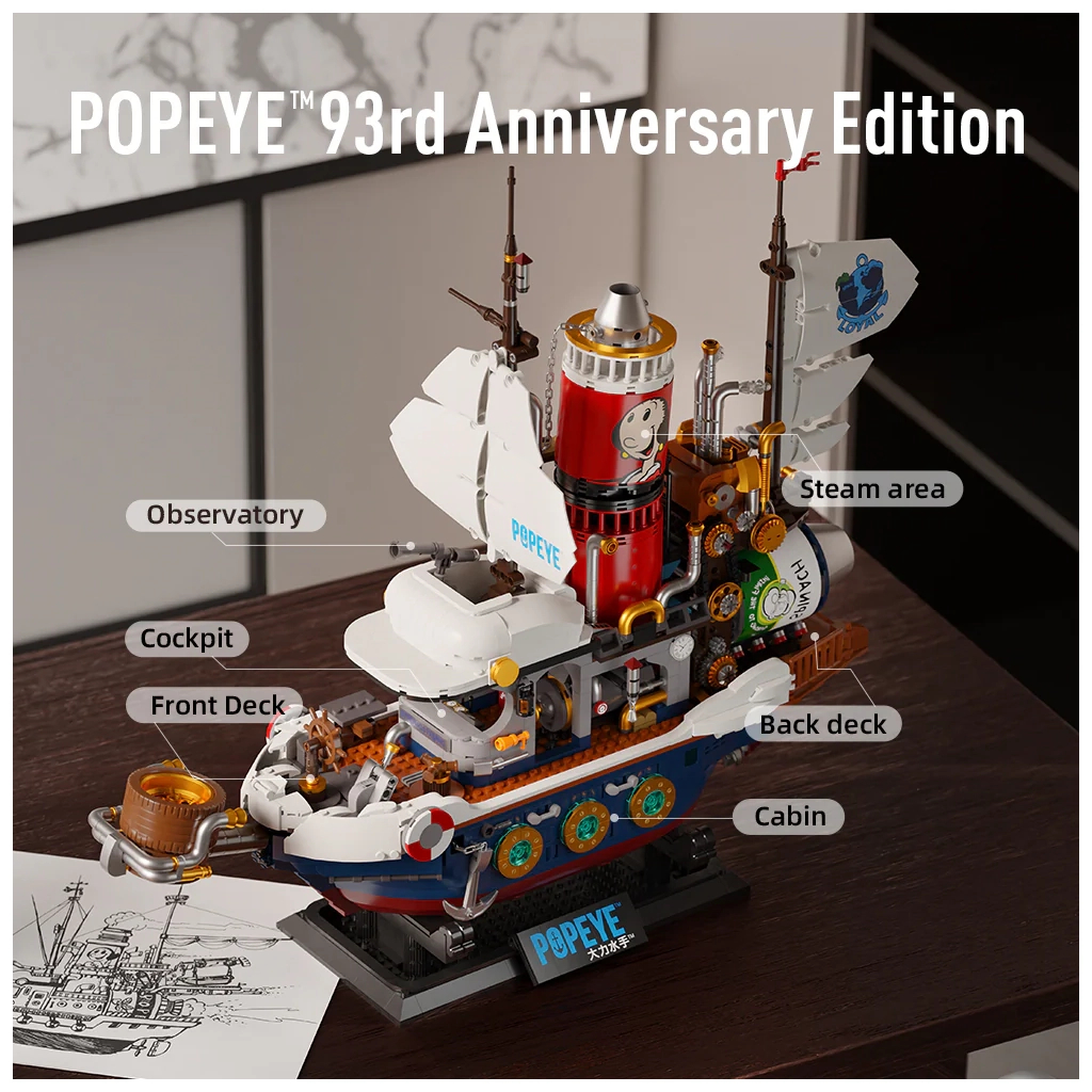 Конструктор Pantasy Popeye Пароплав у пошуках скарбів (86402) - зображення 2