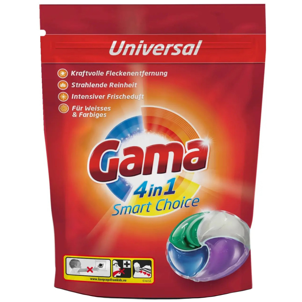 Капсули для прання Gama 4 in 1 Universal 30 шт. (8435495826996/8435495836698) - зображення 1