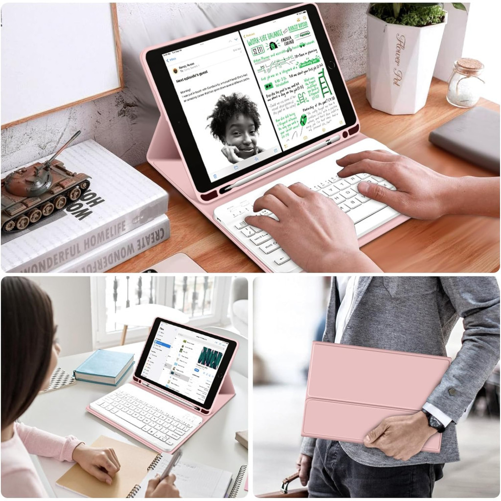 Чохол до планшета BeCover Keyboard Apple iPad 10.9" 2022 Pink (711142) - зображення 7