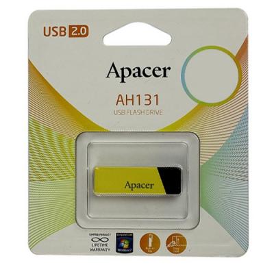 USB флеш накопичувач Apacer 8GB AH131 Yellow RP USB 2.0 (AP8GAH131Y-1) - зображення 6