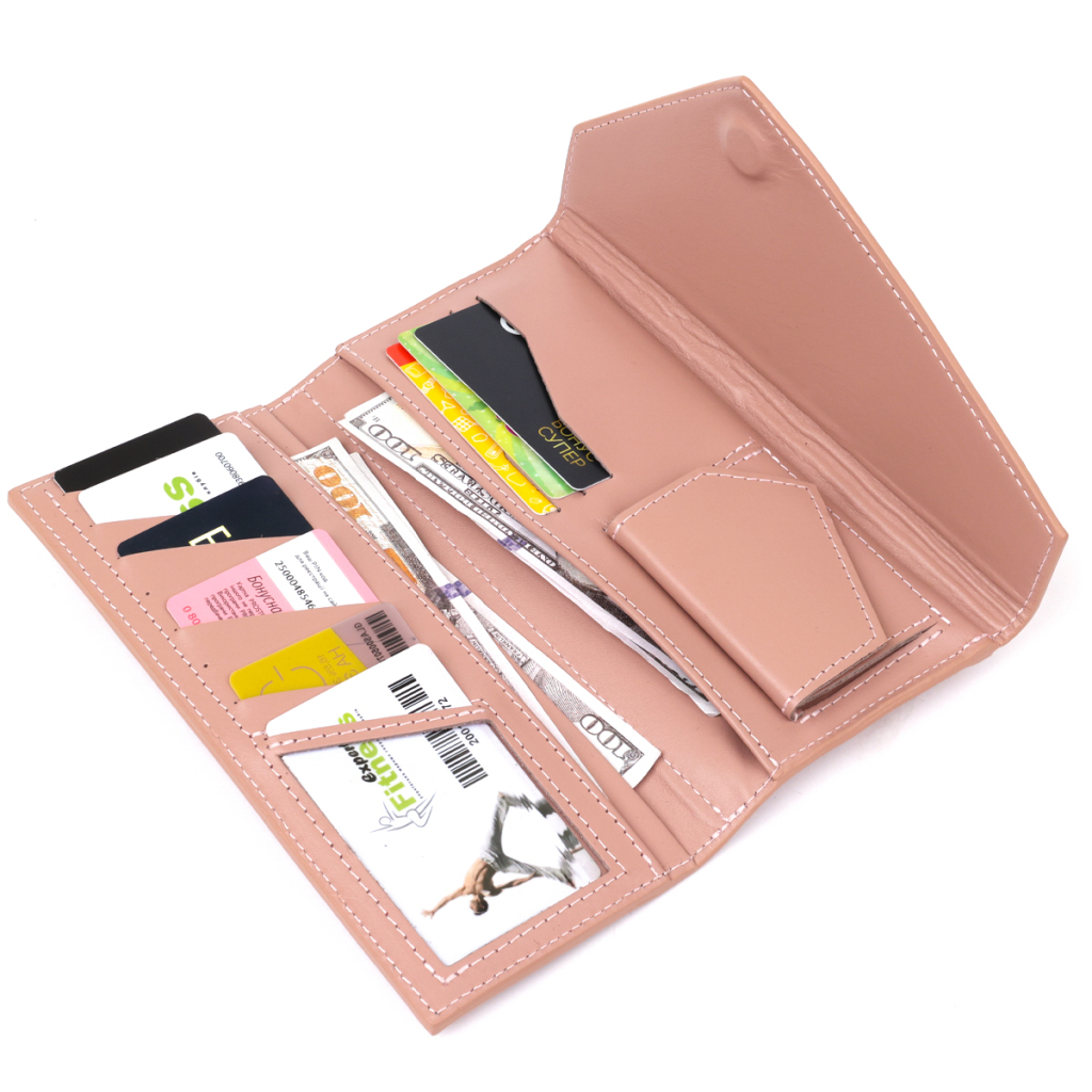 Гаманець Grande Pelle Рожевий (11360) - зображення 6