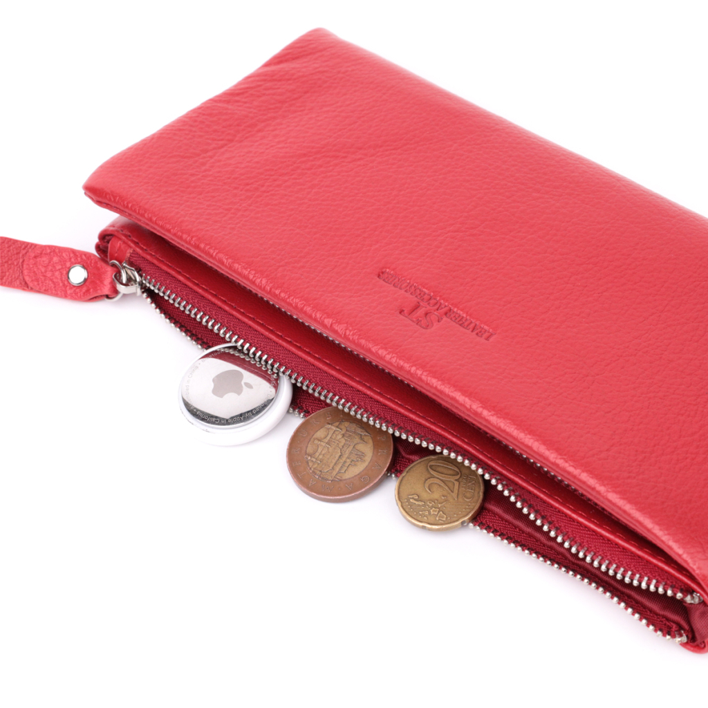 Гаманець ST Leather З натуральної шкіри Червоний (22526) - зображення 7