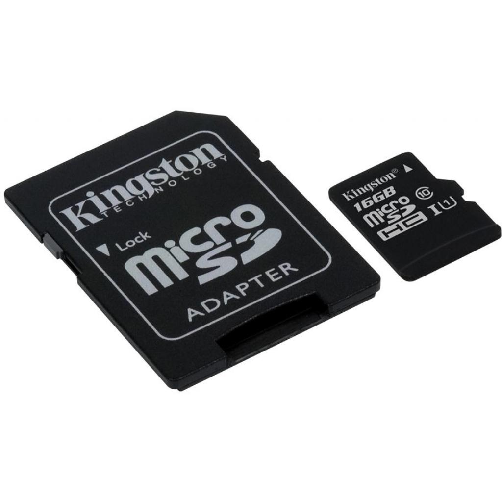 Карта пам'яті Kingston 16GB microSDHC Class 10 UHS-I (SDC10G2/16GB) - зображення 2