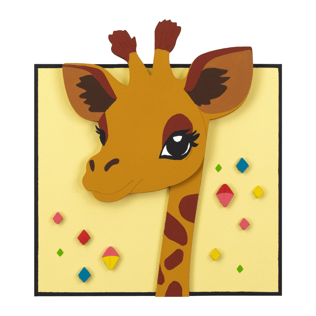 Картина по номерам Rosa Talent 3D Жираф МДФ ґрунтоване, 18х20 см (4823098543558) - изображение 1