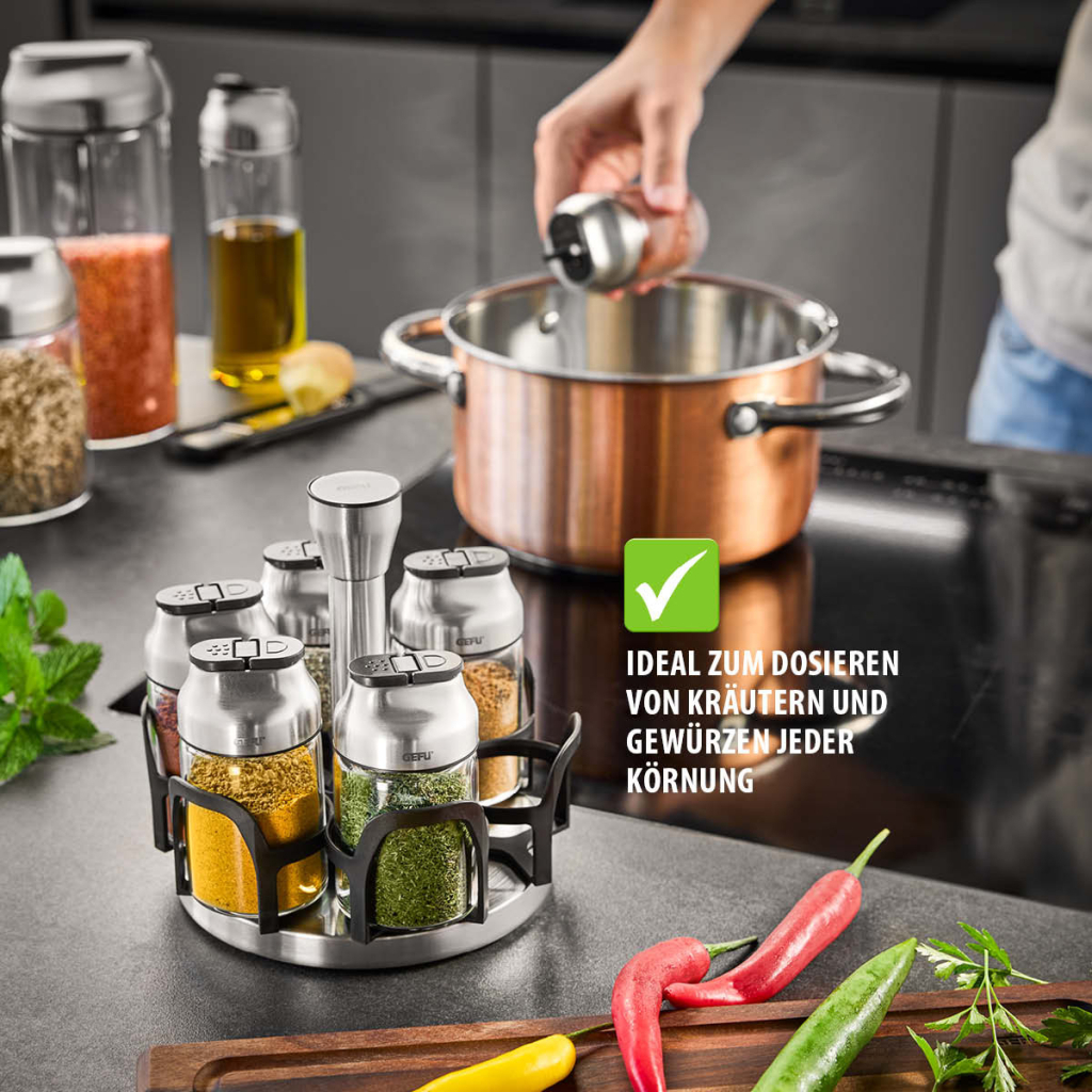 Набір для спецій Gefu Kippo 6 емностей по 120 мл (33733) - picture 6