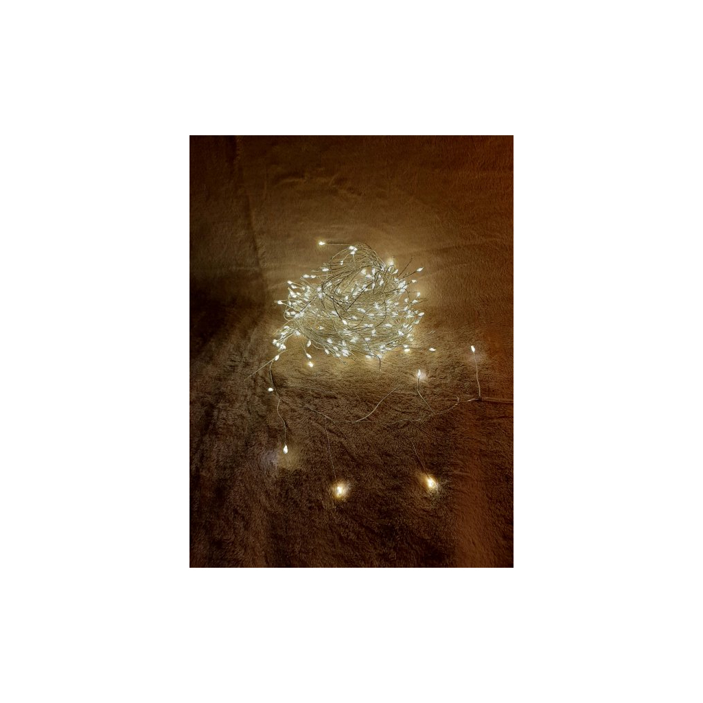 Гірлянда Luca Lighting кластер срібна струна, 11 м, теплий білий (8718861852660) - зображення 2