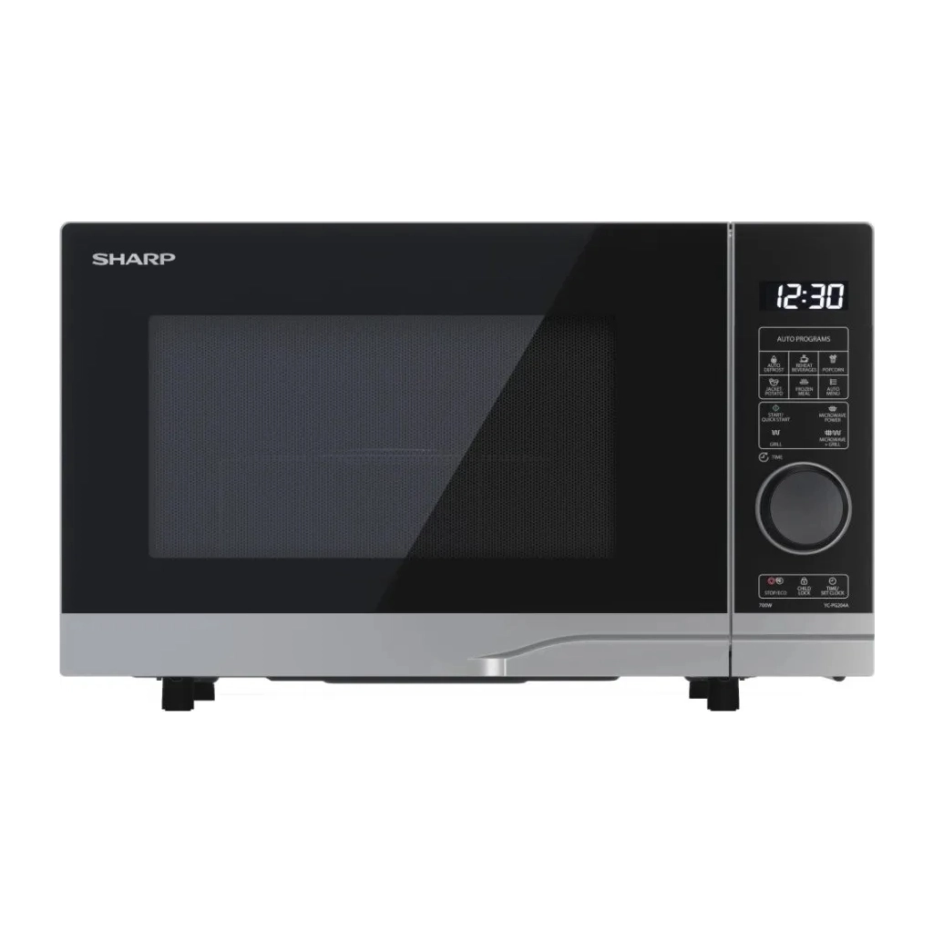 Мікрохвильова піч Sharp YC-PG204AE-S - зображення 1