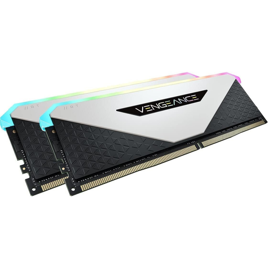 Модуль пам'яті для комп'ютера DDR4 32GB (2x16GB) 3600 MHz Vengeance RGB RT White Corsair (CMN32GX4M2Z3600C18W) - зображення 3