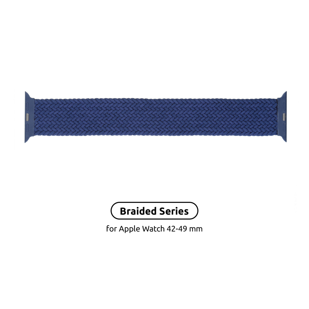 Ремінець до смарт-годинника Armorstandart Braided Solo Loop для Apple Watch 49/46/45/44/42 (Series 1-3) Atlantic Blue Size 8 (160 mm) (ARM58079) - зображення 1