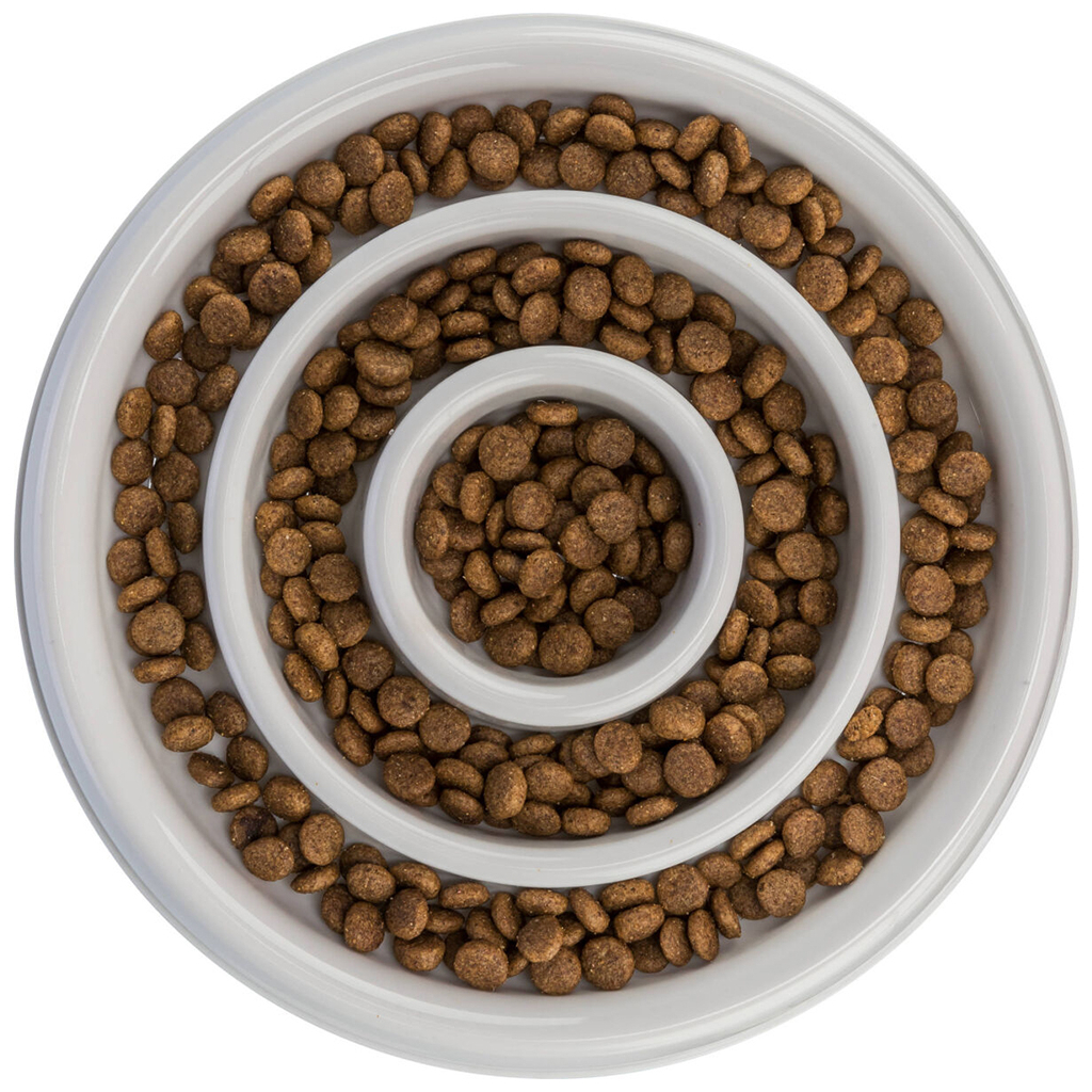 Посуд для собак Trixie Миска пластикова для повільного годування 450 мл/23 см (сіра) (4011905250298) - изображение 3