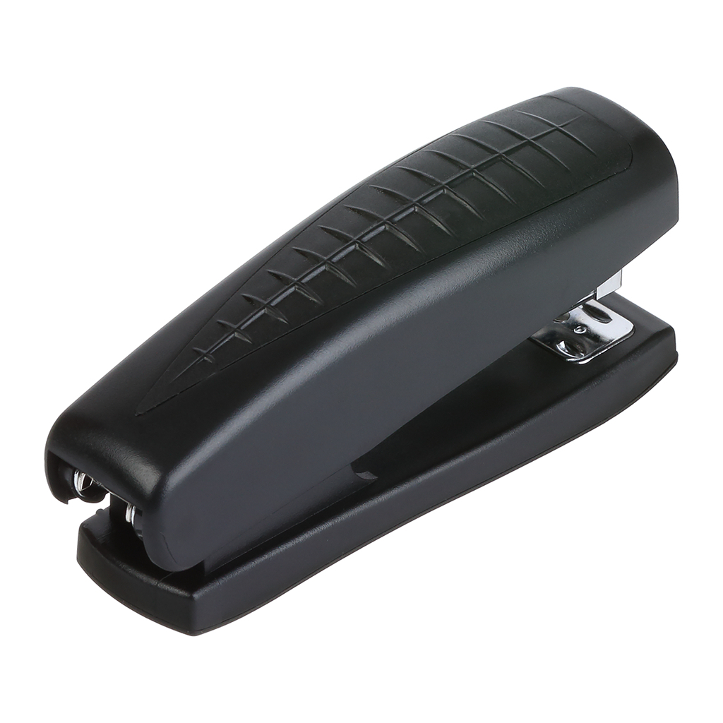 Степлер Buromax пластиковий, 20 аркушів, (скоби №24;26), 123 х 36 х 52 мм, чорний (BM.4201-01) - зображення 2