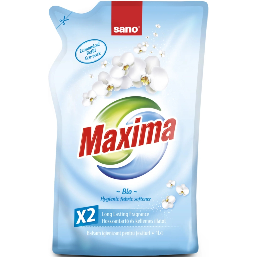 Кондиціонер для білизни Sano Maxima Bio змінна упаковка 1 л (7290010935512) - зображення 1